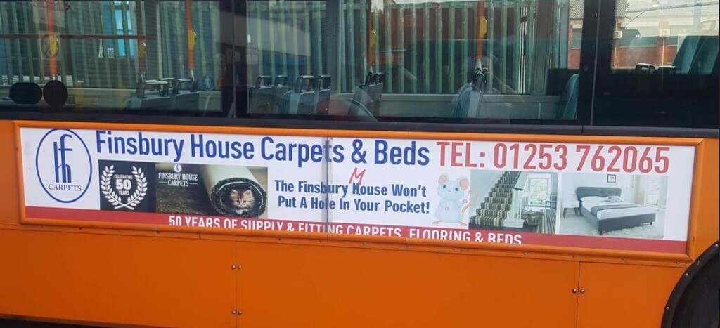Bus side bus advert